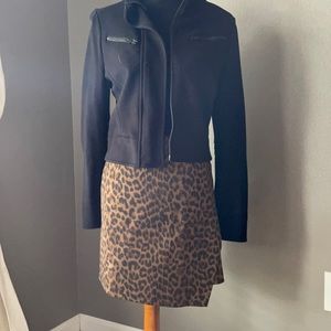 Leopard print skirt